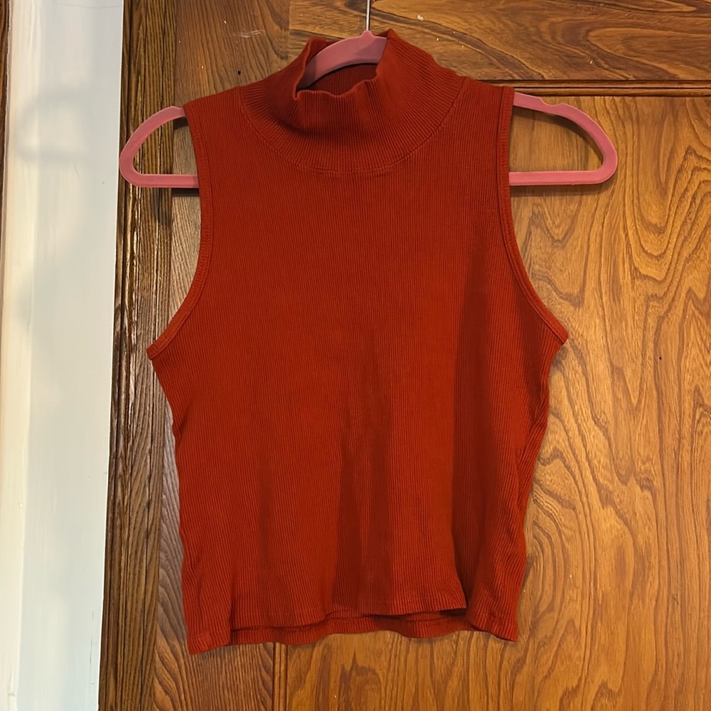 Big Bud Press sleeveless ribbed turtleneck
